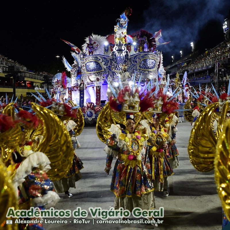 Desfile Acadêmicos de Vigário Geral no Carnaval 2025 do Rio de Janeiro - carnavalnobrasil.com.br