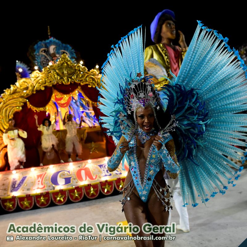 Desfile Acadêmicos de Vigário Geral no Carnaval 2025 do Rio de Janeiro - carnavalnobrasil.com.br