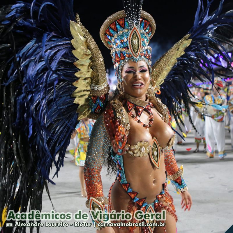 Desfile Acadêmicos de Vigário Geral no Carnaval 2025 do Rio de Janeiro - carnavalnobrasil.com.br