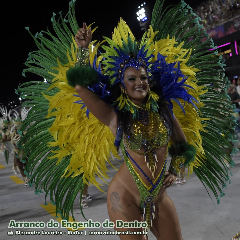 Desfile Arranco do Engenho de Dentro no Carnaval 2025 do Rio de Janeiro