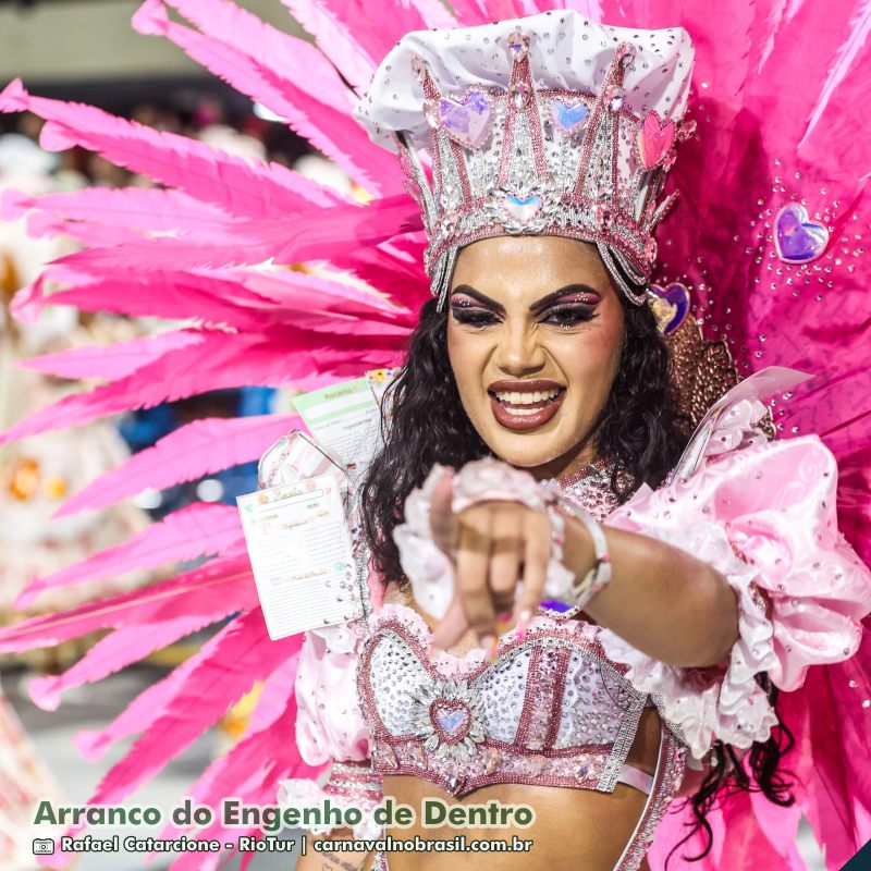 Desfile Arranco do Engenho de Dentro no Carnaval 2025 do Rio de Janeiro