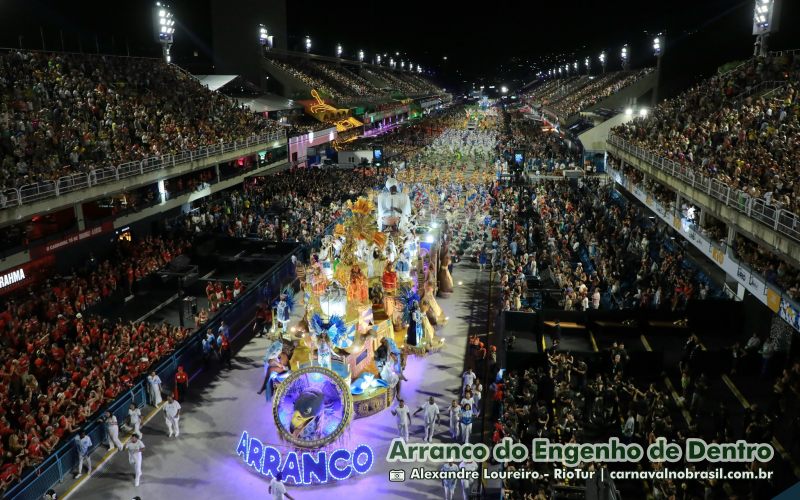 Desfile Arranco do Engenho de Dentro no Carnaval 2025 do Rio de Janeiro