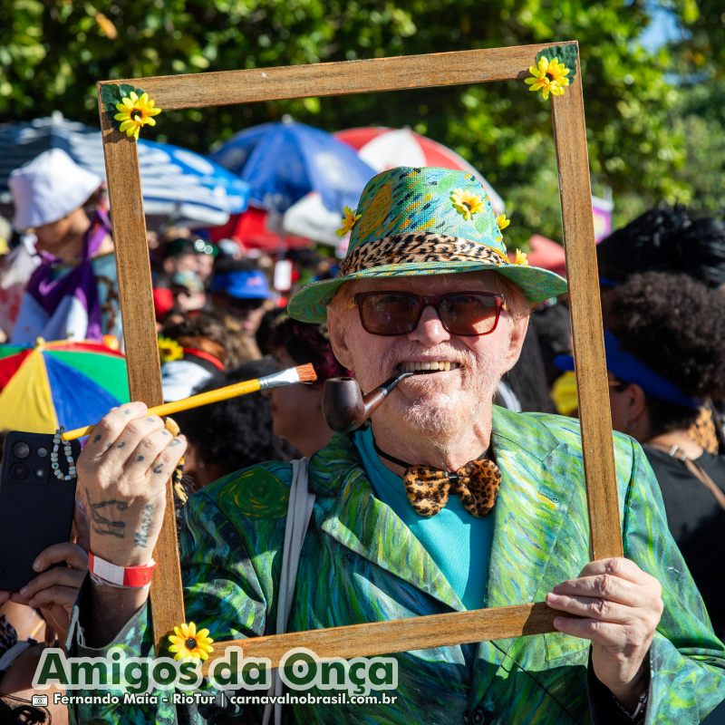 Bloco Amigos da Onça no Carnaval de Rua 2025 do Rio de Janeiro