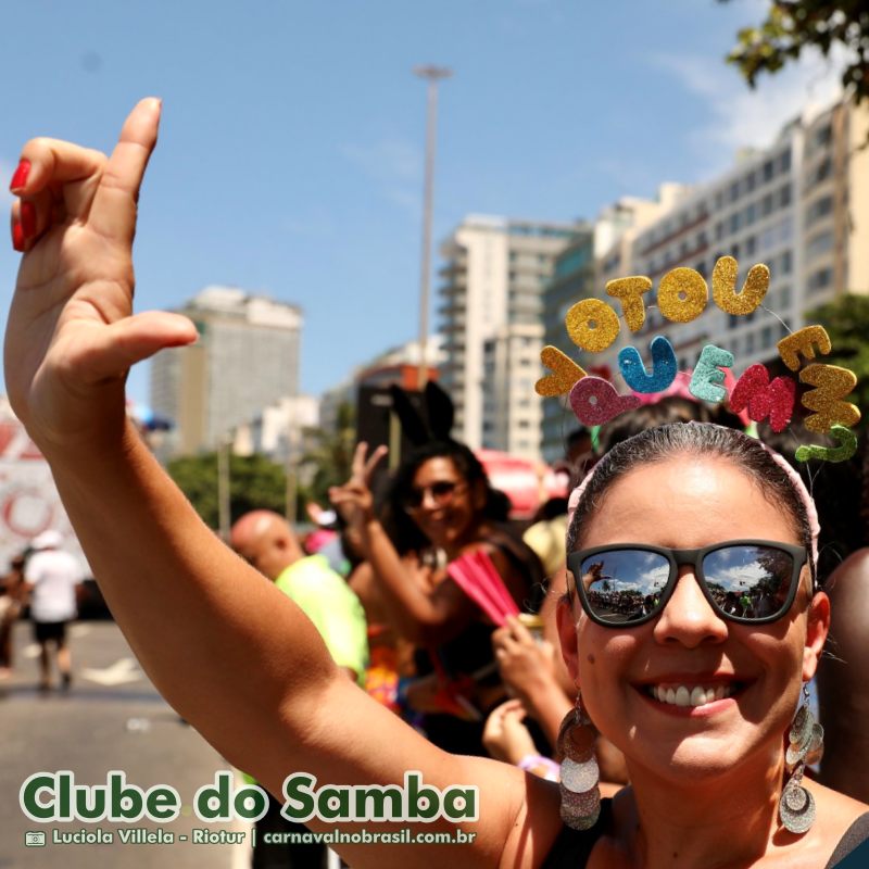 Bloco Clube do Samba no Carnaval de Rua do Rio de Janeiro