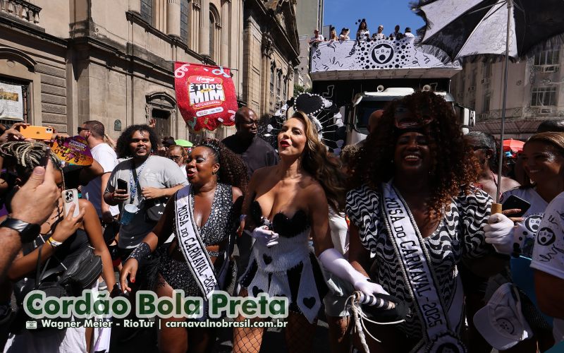 Paolla Oliveira no Bloco Cordão do Bola Preta - Rio de Janeiro Carnaval de Rua 2025