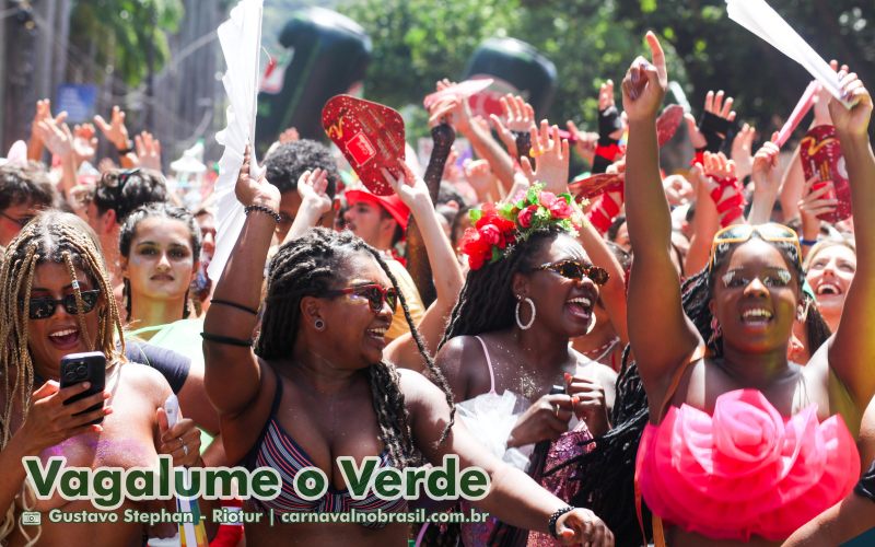 Fotos bloco Vagalume o Verde no Carnaval de Rua 2025 no Rio de Janeiro