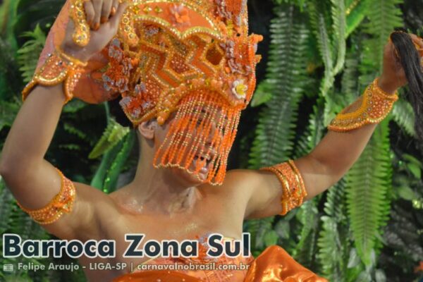 Desfile da Barroca Zona Sul no Carnaval 2025 de São Paulo