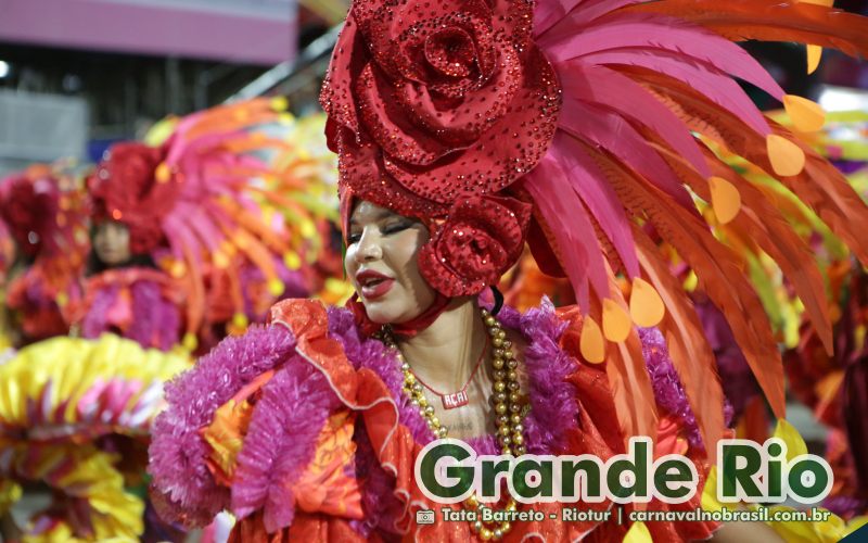 Desfile Grande Rio no Carnaval 2025 do Rio de Janeiro