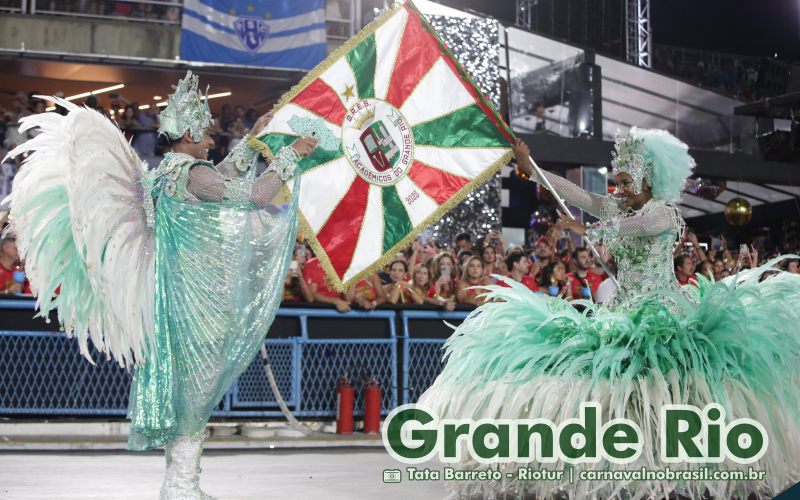 Desfile Grande Rio no Carnaval 2025 do Rio de Janeiro