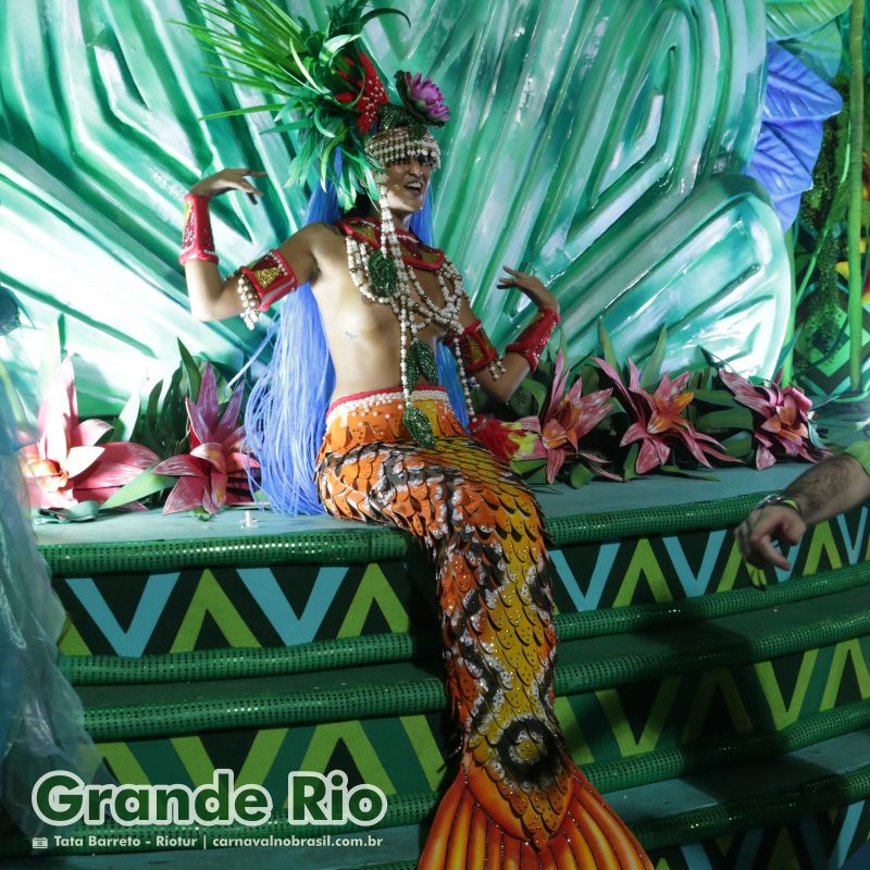 Desfile Grande Rio no Carnaval 2025 do Rio de Janeiro