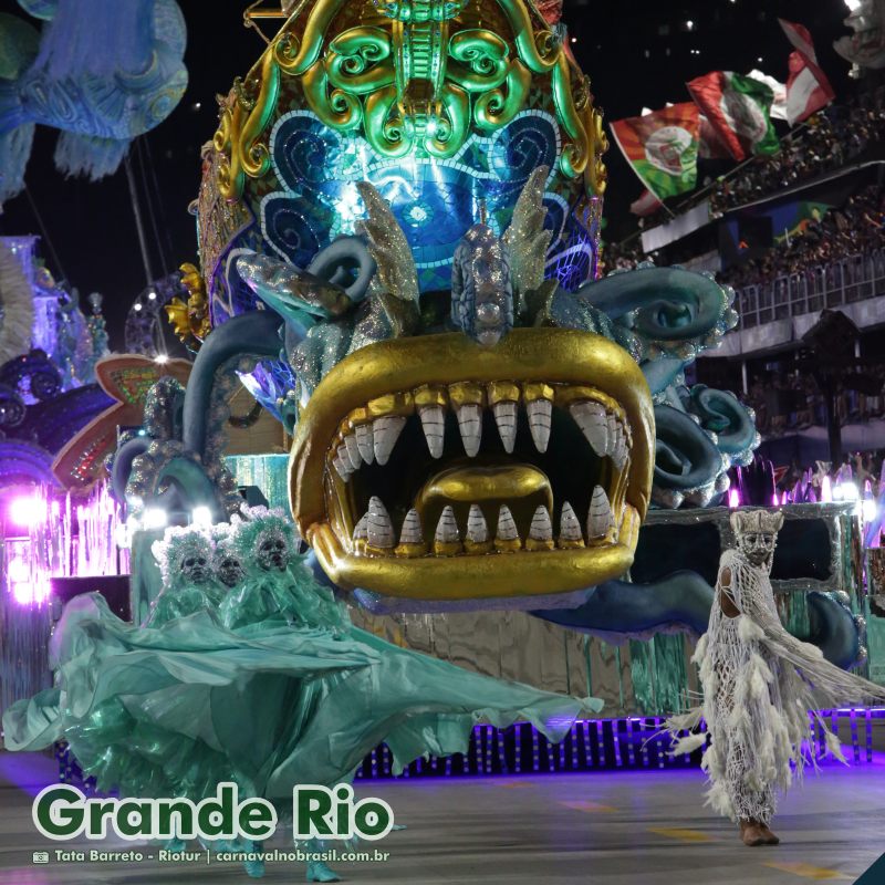 Desfile Grande Rio no Carnaval 2025 do Rio de Janeiro