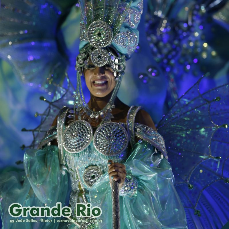 Desfile Grande Rio no Carnaval 2025 do Rio de Janeiro