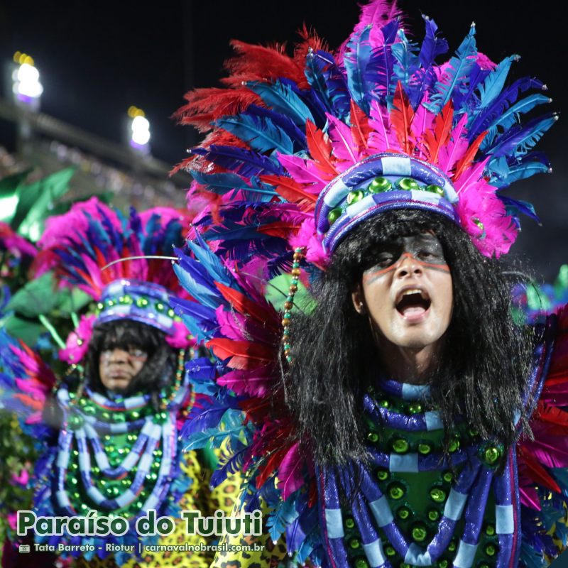 Desfile Paraíso do Tuiuti no Carnaval 2025 do Rio de Janeiro