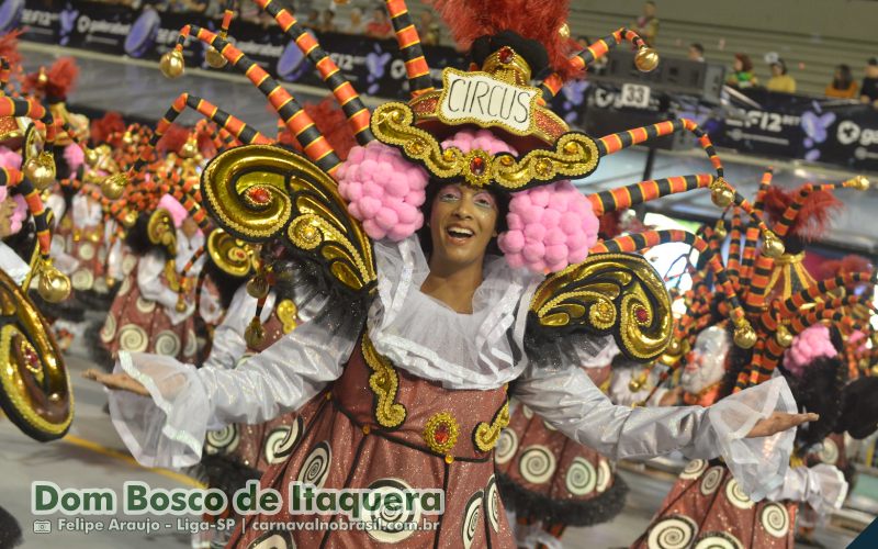 Desfile Dom Bosco de Itaquera no Carnaval 2025 de São Paulo