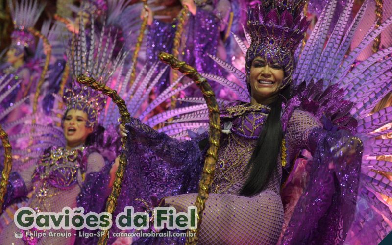 Desfile Gaviões da Fiel no Carnaval 2025 de São Paulo