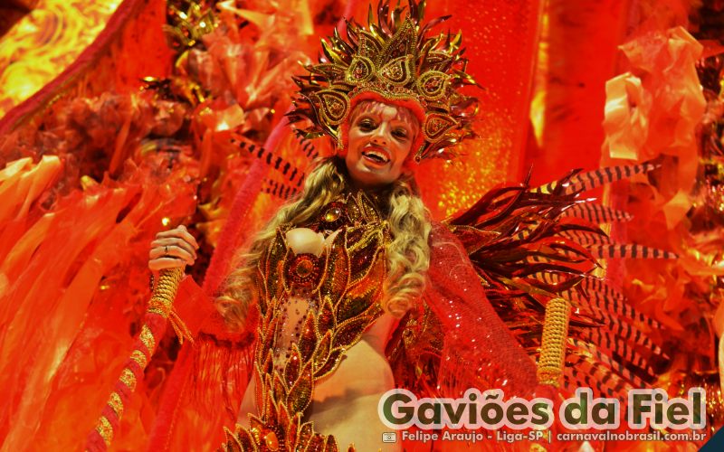 Desfile Gaviões da Fiel no Carnaval 2025 de São Paulo