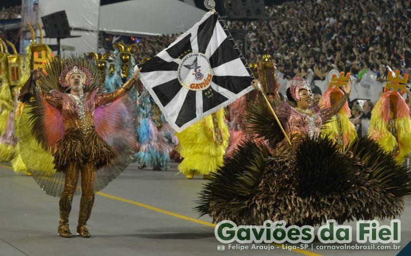 Desfile Gaviões da Fiel no Carnaval 2025 de São Paulo