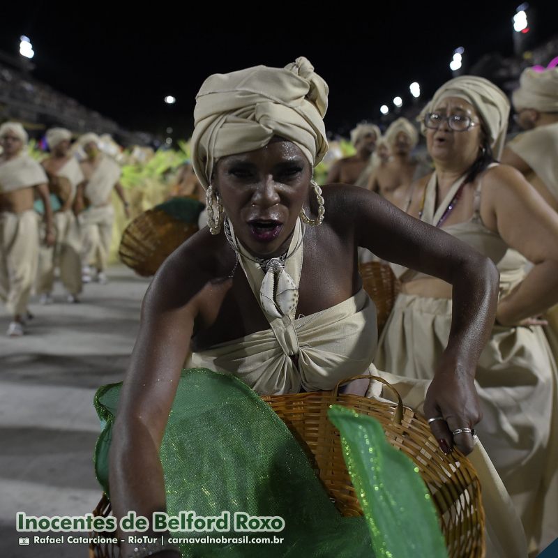 Desfile Inocentes de Belford Roxo no Carnaval 2025 do Rio de Janeiro