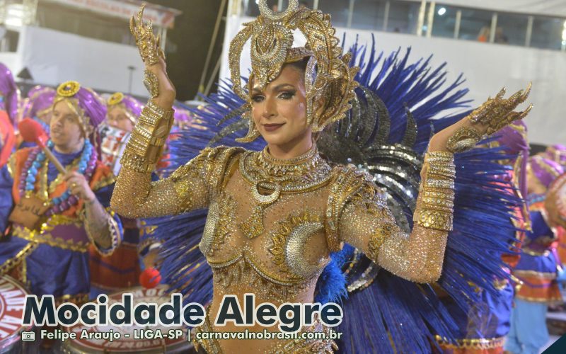 Desfile Mocidade Alegre no Carnaval 2025 de São Paulo