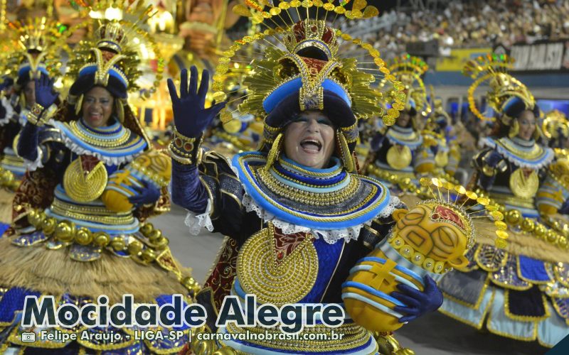 Desfile Mocidade Alegre no Carnaval 2025 de São Paulo