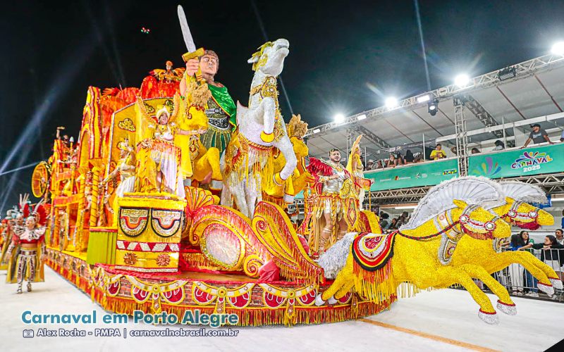 Desfile Estado Maior da Restinga no Carnaval 2025 de Porto Alegre