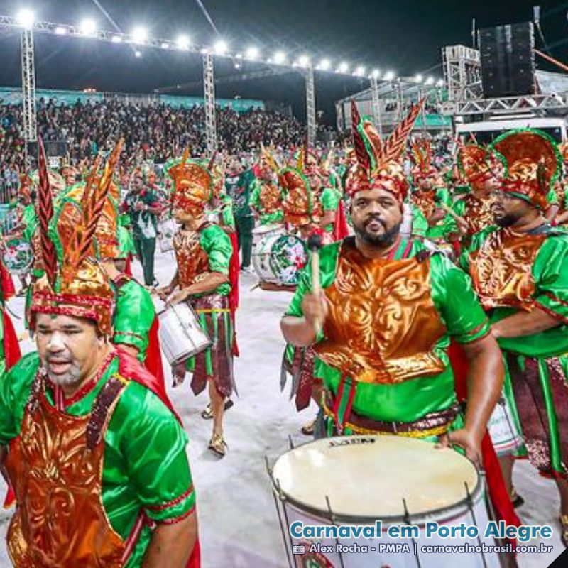 Desfile Estado Maior da Restinga no Carnaval 2025 de Porto Alegre