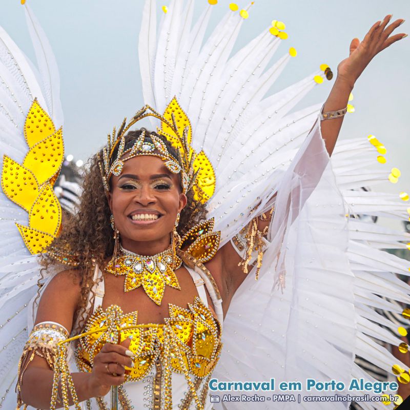 Desfile Imperatriz Dona Leopoldina no Carnaval 2025 de Porto Alegre