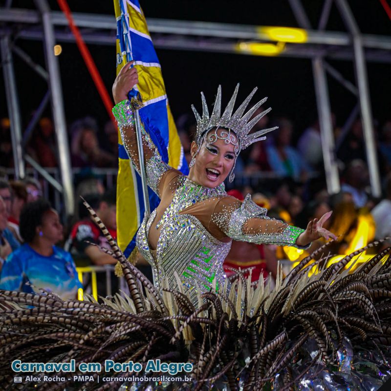 Desfile Unidos de Vila Isabel no Carnaval 2025 de Porto Alegre