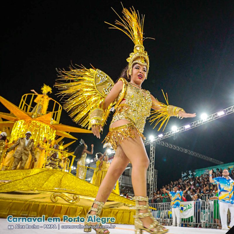 Desfile Unidos de Vila Isabel no Carnaval 2025 de Porto Alegre