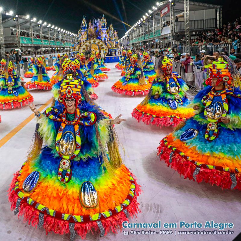 Desfile Unidos de Vila Isabel no Carnaval 2025 de Porto Alegre