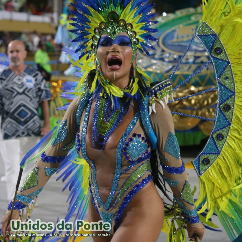 Desfile Unidos da Ponte no Carnaval 2025 do Rio de Janeiro - carnavalnobrasil.com.br