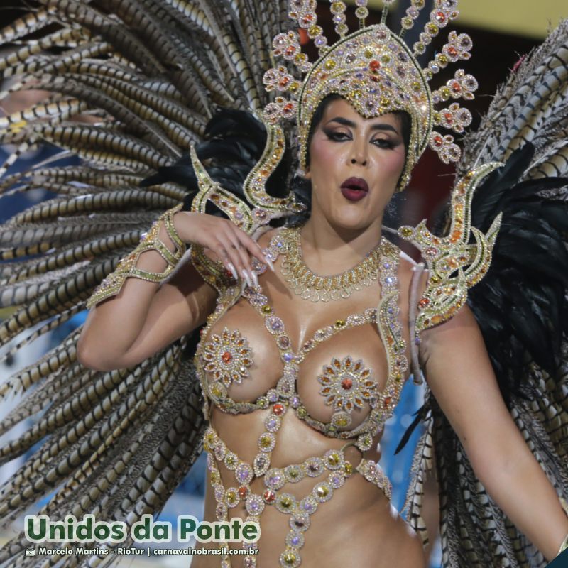 Desfile Unidos da Ponte no Carnaval 2025 do Rio de Janeiro - carnavalnobrasil.com.br