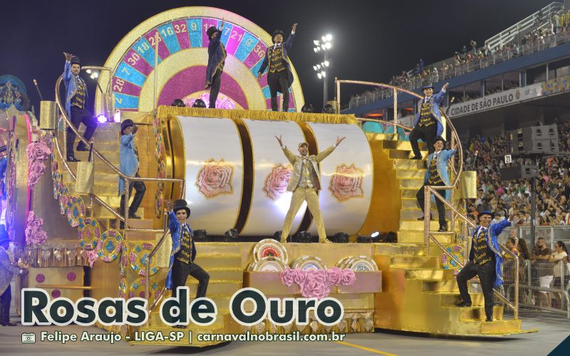 Desfile da Rosas de Ouro no Carnaval 2025 de São Paulo