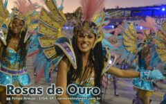 Desfile da Rosas de Ouro no Carnaval de São Paulo - carnavalnobrasil.com.br