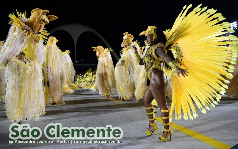 Desfile São Clemente no Carnaval 2025 do Rio de Janeiro . carnavalnobrasil.com.br