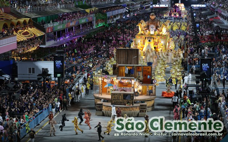 Desfile São Clemente no Carnaval 2025 do Rio de Janeiro . carnavalnobrasil.com.br