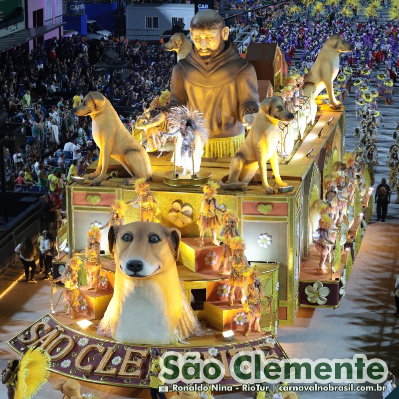 Desfile São Clemente no Carnaval 2025 do Rio de Janeiro . carnavalnobrasil.com.br