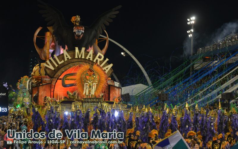 Desfile Unidos de Vila Maria no Carnaval 2025 de São Paulo