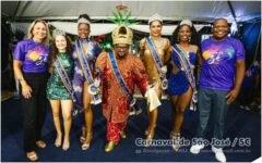Carnaval na Grande Florianópolis : evento na sede da Unidos da Coloninha mantêm viva a chama carnavalesca