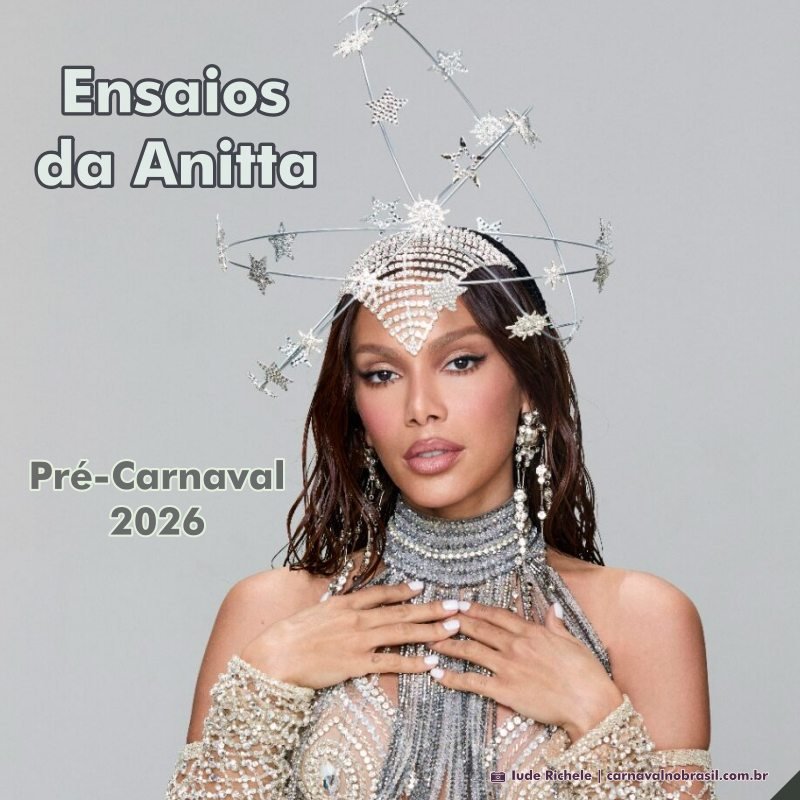 "Ensaios da Anitta", edição 'Cosmos', na Esplanada do Mineirão, no Pré-Carnaval 2026 em Belo Horizonte