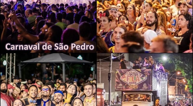 Programação do Carnaval 2026 de São Pedro - Estância Turística de São Pedro