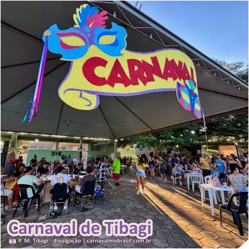 Carnaval Tibagi 2026 no Paraná : tardezinha na Orla, ao som de roda de samba e pagode