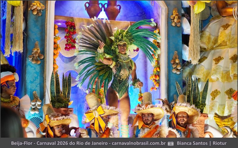 Desfile Beija-Flor de Nilópolis no Carnaval 2026 do Rio de Janeiro - carnavalnobrasil.com.br