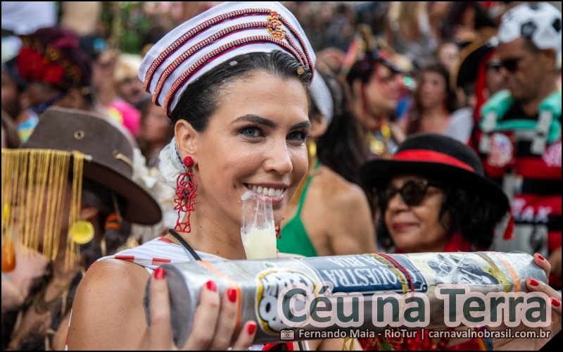 Desfile do Bloco Céu na Terra no Carnaval de Rua 2026 do Rio de Janeiro
