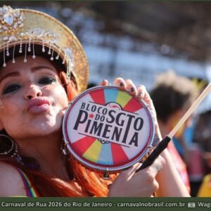 Fotos bloco Sargento Pimenta no Carnaval de Rua 2026 do Rio de Janeiro