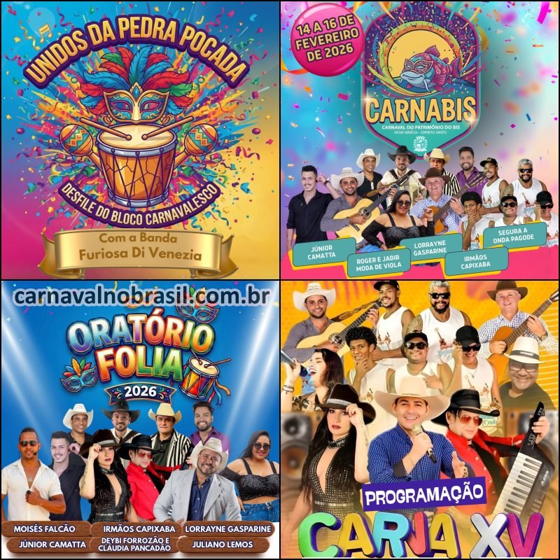 Carnaval 2026 de Nova Venécia no Espírito Santo