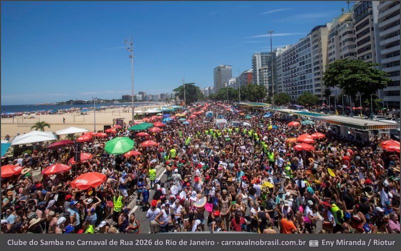 Fotos Clube do Samba no Carnaval de Rua 2026 do Rio de Janeiro