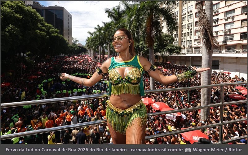 Fotos Fervo da Lud no Carnaval de Rua 2026 do Rio de Janeiro