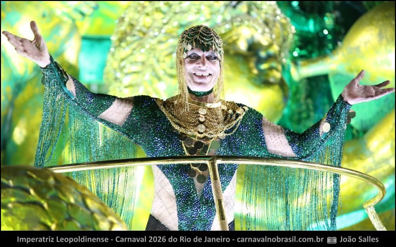 Ney MatoGrosso no desfile Imperatriz Leopoldinense no Carnaval 2026 do Rio de Janeiro