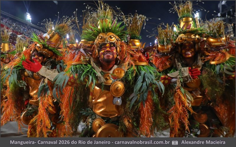 Desfile Mangueira no Carnaval 2026 do Rio de Janeiro - carnavalnobrasil.com.br